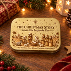 ✝️ Mini Nativity Scene Keepsake Tin — Pocket-Sized Christmas Holy Family Set