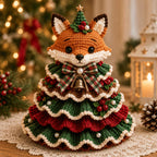 🔥🎄Crochet Animal Christmas Tree DIY Kit – Stitch a Little Christmas Magic（Material kit (not finished product)