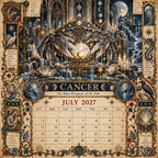 📅✨Calendario del Grimorio Zodiacal 2027™ | 12 signos, 12 capítulos prohibidos