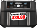10-Qt Dual Basket Air Fryer – 6-in-1 Multifunctional Cooker, Extra-Large Capacity, Cook Two Foods at Once – Special Price $39.88!