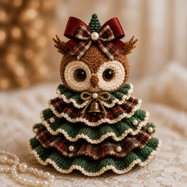 🔥🎄Crochet Animal Christmas Tree DIY Kit – Stitch a Little Christmas Magic（Material kit (not finished product)