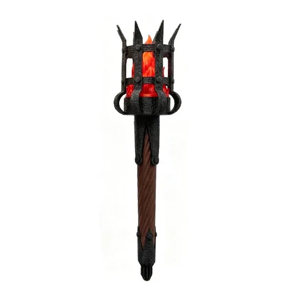 Medieval Torch Wall Sconce: Battery LED Realistic Candle Light with Remote