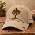 ✝️John 15:13 “No Greater Love” Christian Cap✨Wear a Daily Reminder of Faith, Sacrifice, and the Love That Gave Everything.