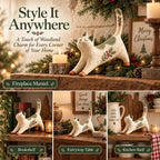 🔥Last Day 49% OFF 😽🐈 Woodland Christmas Cat Figurine🔥