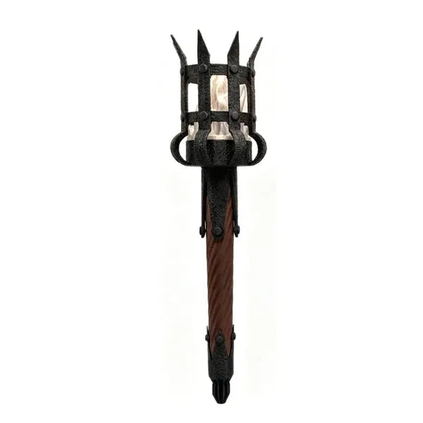 Medieval Torch Wall Sconce: Battery LED Realistic Candle Light with Remote