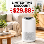 Air Purifier for Home, High-Efficiency HEPA Filtration, Quiet Sleep Mode, Smart App & Voice Control, Auto Mode, Compact Design for Bedroom, Living Room, Pets & Allergies