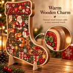 🎄🧩 Wooden Christmas Puzzle with Stand — 8 Festive Designs to Build & Display