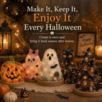 🎃✨Beginner-Friendly DIY Lighted Sea Glass Halloween Character Kit Collection