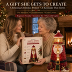 🎄Beginner-Friendly DIY Lighted Christmas Character Sea Glass-Style Lighthouse Kit Collection | Complete Kit with Sea Glass-Style Pieces, LED Lights & Step-by-Step Guide Included 💕