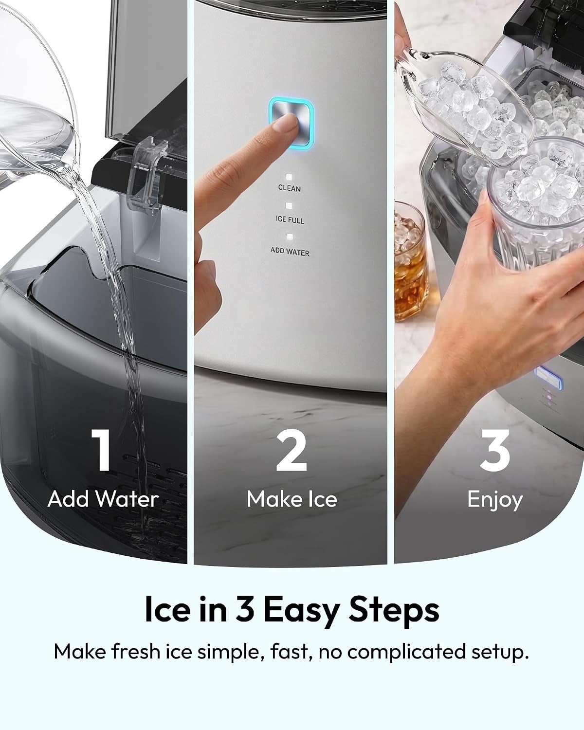🔥 Special Deal: 2026 Upgraded Countertop Nugget Ice Maker – 35 lbs Sonic Crushed Ice