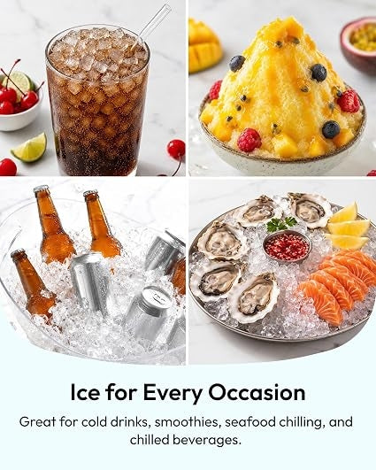 🔥 Special Deal: 2026 Upgraded Countertop Nugget Ice Maker – 35 lbs Sonic Crushed Ice