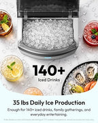 🔥 Special Deal: 2026 Upgraded Countertop Nugget Ice Maker – 35 lbs Sonic Crushed Ice