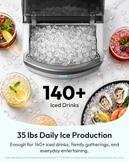 🔥 Special Deal: 2026 Upgraded Countertop Nugget Ice Maker – 35 lbs Sonic Crushed Ice