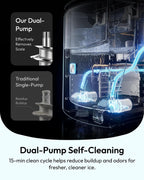 🔥 Special Deal: 2026 Upgraded Countertop Nugget Ice Maker – 35 lbs Sonic Crushed Ice