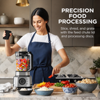 🔥3-in-1 Multifunctional Power Blender – All-in-One Kitchen Blender System with Large Capacity Pitcher, Personal Smoothie Cups & Food Processor Attachments, Powerful Ice Crushing, Chopping, Grinding, Juicing & Dough Making, Easy to Clean