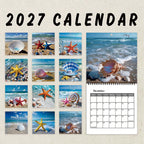 🏖️2027 Beach Starfish Calendar - 12 Months of Gorgeous Seaside Portraits & Calm Ocean Moments