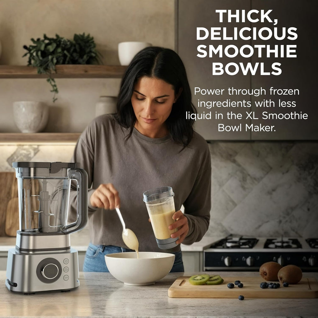 🔥3-in-1 Multifunctional Power Blender – All-in-One Kitchen Blender System with Large Capacity Pitcher, Personal Smoothie Cups & Food Processor Attachments, Powerful Ice Crushing, Chopping, Grinding, Juicing & Dough Making, Easy to Clean