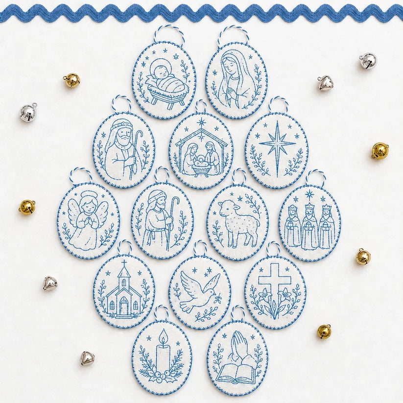 ⏳ Last Day 49% OFF – 🧵Beginner-Friendly DIY Heirloom Oval Embroidery Ornament Kit Collection | Complete Kit with All Tools & Step-by-Step Guide Included 💕
