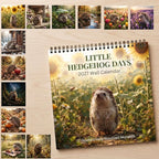 🦔 Little Hedgehog Days 2027 Wall Calendar – 12 Months of Adorable Hedgehog Moments & Cozy Everyday Charm
