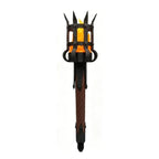 Medieval Torch Wall Sconce: Battery LED Realistic Candle Light with Remote