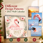 🦩 2027 Flamingo Calendar – 12 Months of Elegant Flamingo Beauty & Tropical Moments
