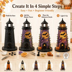 DIY Sea Glass – 🎃Halloween Lighthouse