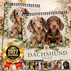 🥰 Spotted Dachshund Calendar 2027, Cute Wall Decor And Gift For Fans