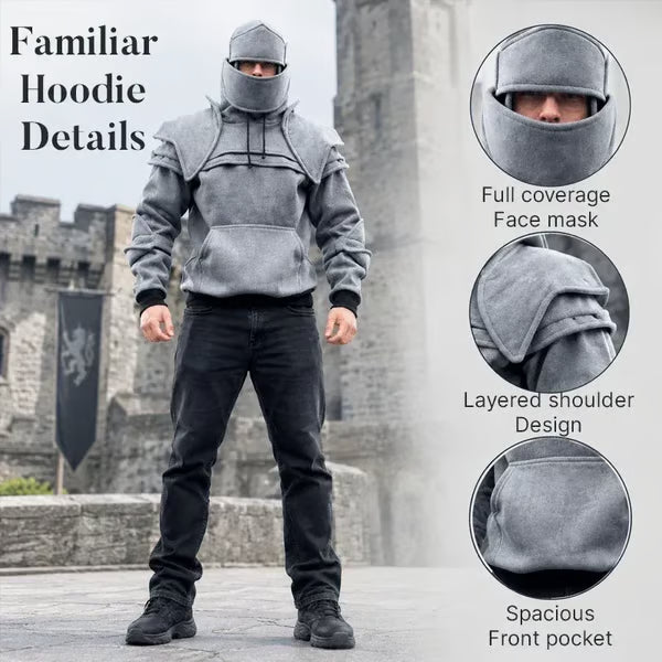 Knight Cosplay Hoodie – Medieval Fantasy Streetwear Pullover!