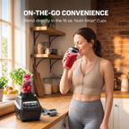 🔥3-in-1 Multifunctional Power Blender – All-in-One Kitchen Blender System with Large Capacity Pitcher, Personal Smoothie Cups & Food Processor Attachments, Powerful Ice Crushing, Chopping, Grinding, Juicing & Dough Making, Easy to Clean