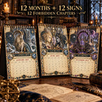 📅✨Calendario del Grimorio Zodiacal 2027™ | 12 signos, 12 capítulos prohibidos