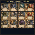 📅✨Calendario del Grimorio Zodiacal 2027™ | 12 signos, 12 capítulos prohibidos