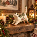 🔥Last Day 49% OFF 😽🐈 Woodland Christmas Cat Figurine🔥