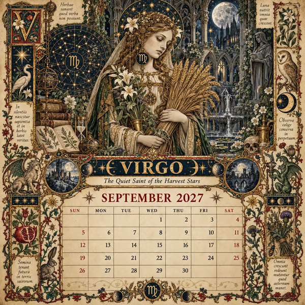 📅✨Calendario del Grimorio Zodiacal 2027™ | 12 signos, 12 capítulos prohibidos
