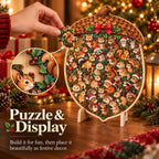 🎄🧩 Wooden Christmas Puzzle with Stand — 8 Festive Designs to Build & Display