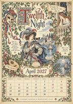 A Shakespearean Year 2027 – 12 Plays Through the Seasons | Vintage Illustrated Wall Calendar