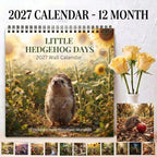 🦔 Little Hedgehog Days 2027 Wall Calendar – 12 Months of Adorable Hedgehog Moments & Cozy Everyday Charm