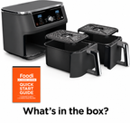 10-Qt Dual Basket Air Fryer – 6-in-1 Multifunctional Cooker, Extra-Large Capacity, Cook Two Foods at Once – Special Price $39.88!