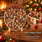 🎄🧩 Wooden Christmas Puzzle with Stand — 8 Festive Designs to Build & Display