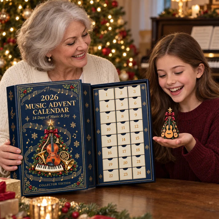 2026 Music Lovers’ Advent Calendar – 24 Unique Musical Instrument Christmas Tree Miniatures