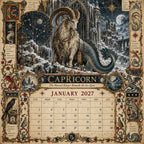 📅✨Calendario del Grimorio Zodiacal 2027™ | 12 signos, 12 capítulos prohibidos