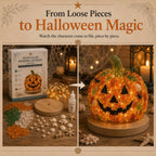 🎃✨Beginner-Friendly DIY Lighted Sea Glass Halloween Character Kit Collection