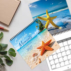 🏖️2027 Beach Starfish Calendar - 12 Months of Gorgeous Seaside Portraits & Calm Ocean Moments