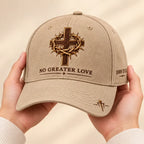 ✝️John 15:13 “No Greater Love” Christian Cap✨Wear a Daily Reminder of Faith, Sacrifice, and the Love That Gave Everything.