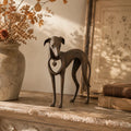 Heritage Heart Animal Sculpture – Vintage Iron Dog & Cat Accents for Timeless Interiors