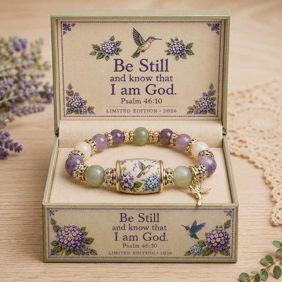 💜Hummingbird Garden Faith Bracelet 🌸 | 2026 Limited Edition Bracelet