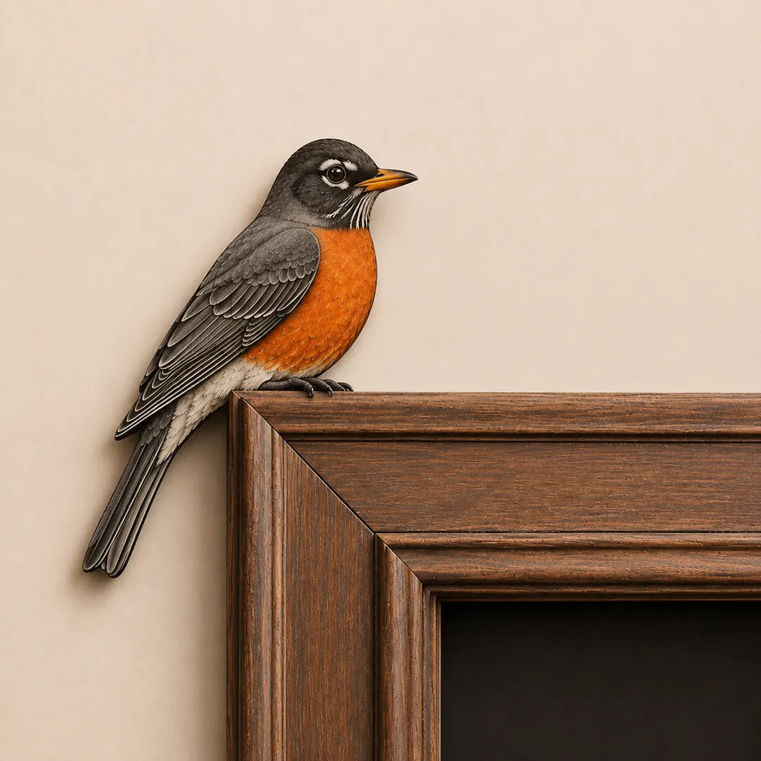 Wooden Chickadee Door Topper