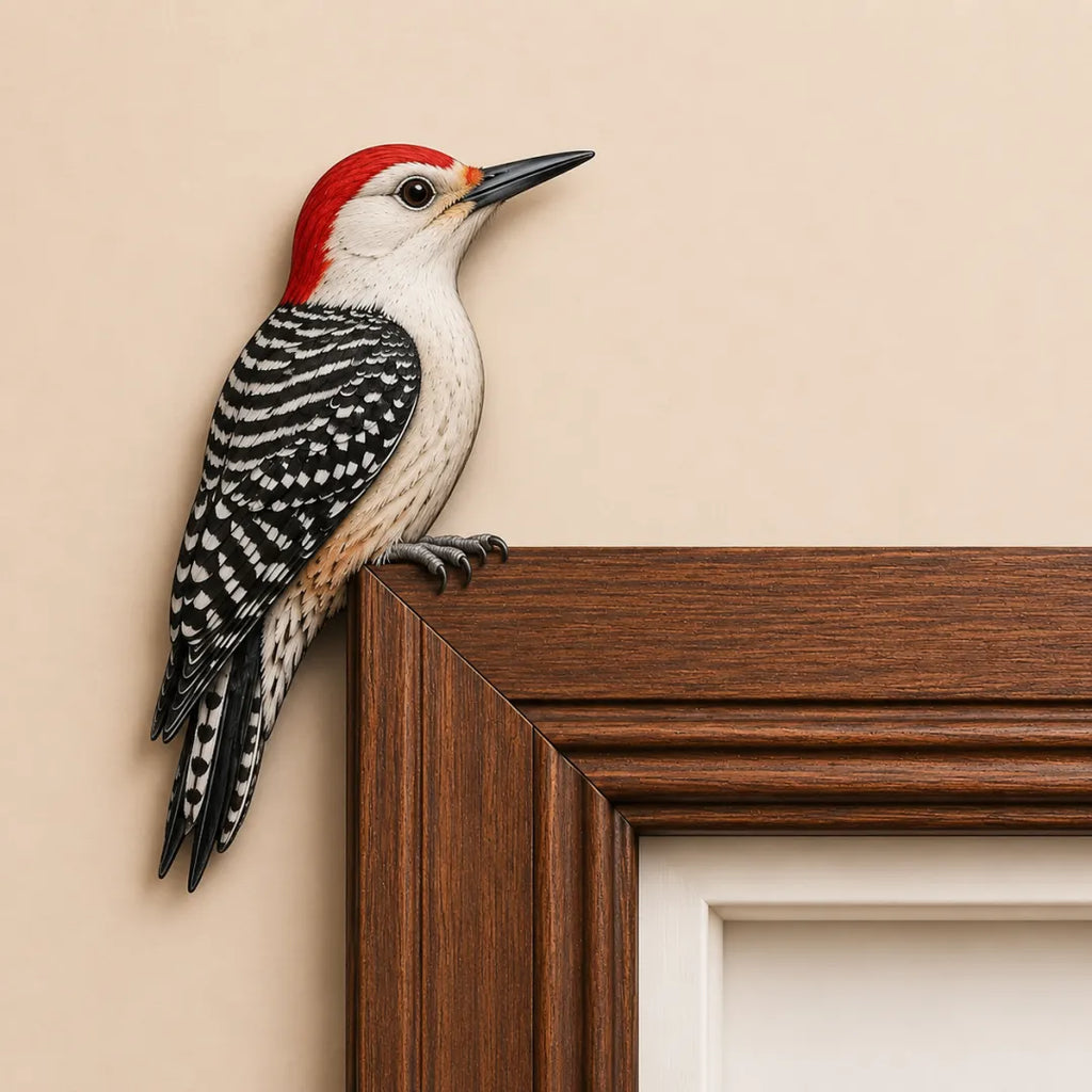 Wooden Chickadee Door Topper