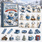 😍🐕24 Days Samoyed Acrylic Ornament Advent Calendar