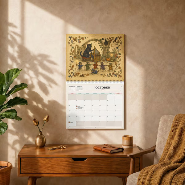 📜 2027 Medieval Animal Mischief in the Margins Wall Calendar