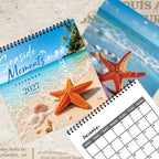 🏖️2027 Beach Starfish Calendar - 12 Months of Gorgeous Seaside Portraits & Calm Ocean Moments